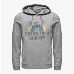 Top 10 😀 Disney Lilo & Stitch Follow Your Rainbow Hoodie 🔥