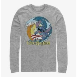 Promo 🛒 Disney Lilo & Stitch Catch A Wave Long-Sleeve T-Shirt 🎁