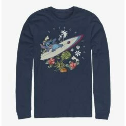 Outlet 👏 Disney Lilo & Stitch Surfer Dude Long-Sleeve T-Shirt 👍
