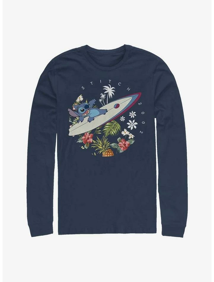 Outlet ๐ Disney Lilo & Stitch Surfer Dude Long-Sleeve T-Shirt ๐
