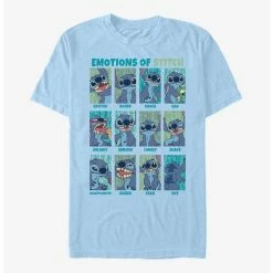 Promo โ Disney Lilo & Stitch Emotions Of Stitch T-Shirt ๐