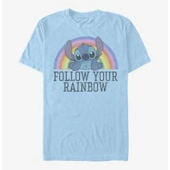 Best Sale ๐ Disney Lilo & Stitch Follow Your Rainbow T-Shirt ๐