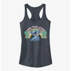 Outlet ⌛ Disney Lilo & Stitch Cute But Crazy 👧 Girls Tank 😍