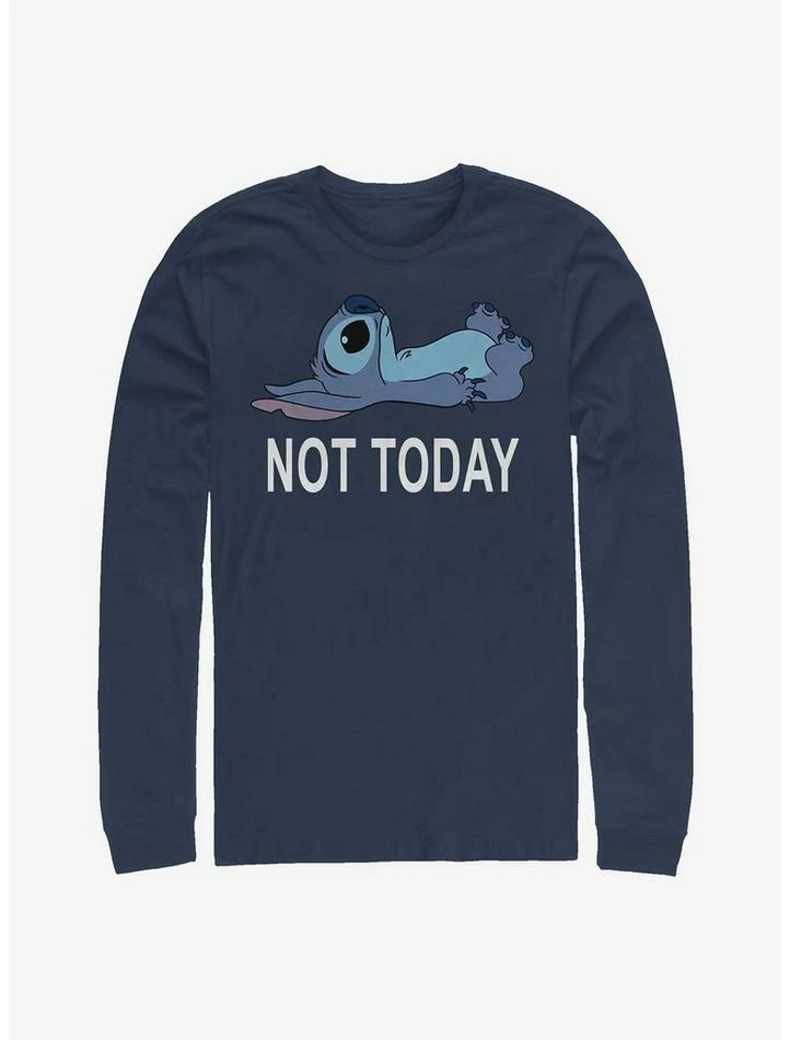 Promo 👏 Disney Lilo & Stitch Not Today Long-Sleeve T-Shirt ⌛