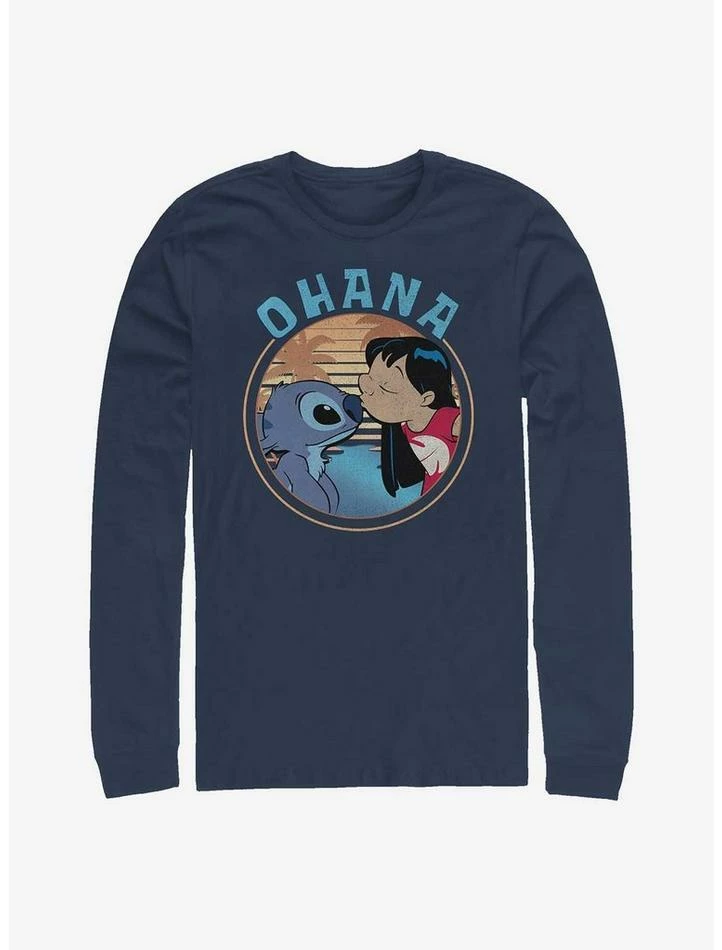 Deals 🔥 Disney Lilo & Stitch Ohana Frame Long-Sleeve T-Shirt 🌟