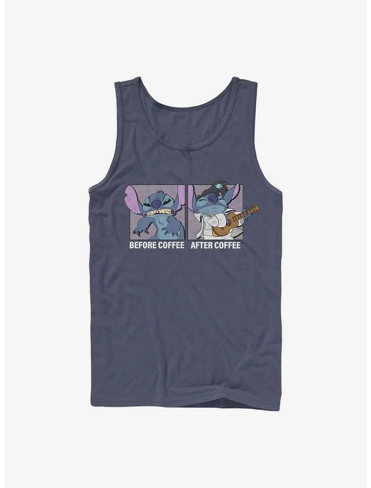 Cheap 🥰 Disney Lilo & Stitch Before Coffee After Coffee Tank ❤️
