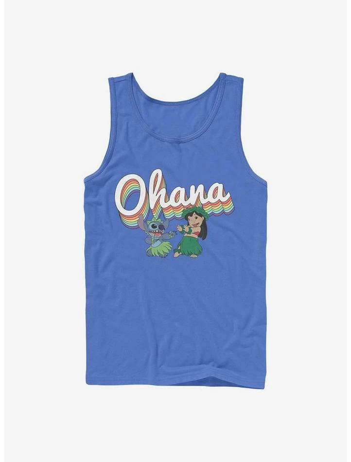 Flash Sale โค๏ธ Disney Lilo & Stitch Rainbow Ohana Tank ๐