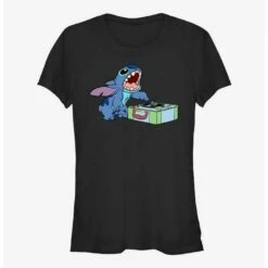 Cheapest 💯 Disney Lilo & Stitch DJ Stitch 👧 Girls T-Shirt 🎉