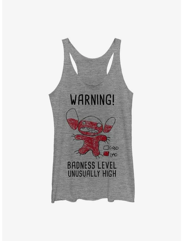 Discount 👍 Disney Lilo & Stitch Warning Drawing Sitch 👧 Girls Tank 😍