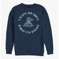 Buy 🥰 Disney Lilo & Stitch No Idea Crew Sweatshirt 🔥