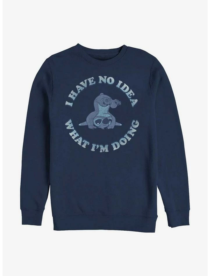 Buy 🥰 Disney Lilo & Stitch No Idea Crew Sweatshirt 🔥