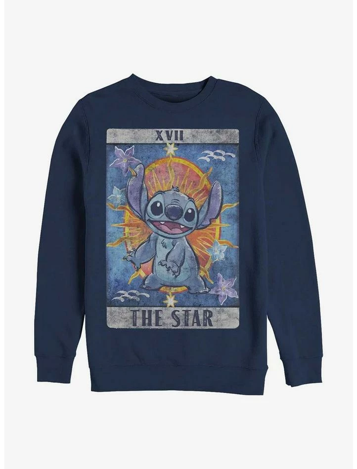Cheap 💯 Disney Lilo & Stitch Tarot Crew Sweatshirt 👍