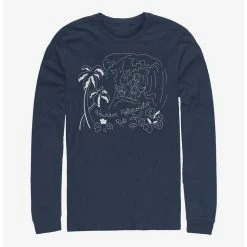 Promo ⭐ Disney Lilo & Stitch Hawaiian Rollercoaster Ride Long-Sleeve T-Shirt ❤️