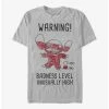 Coupon 🤩 Disney Lilo & Stitch Warning Drawing Sitch T-Shirt 👍