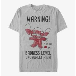Coupon 🤩 Disney Lilo & Stitch Warning Drawing Sitch T-Shirt 👍