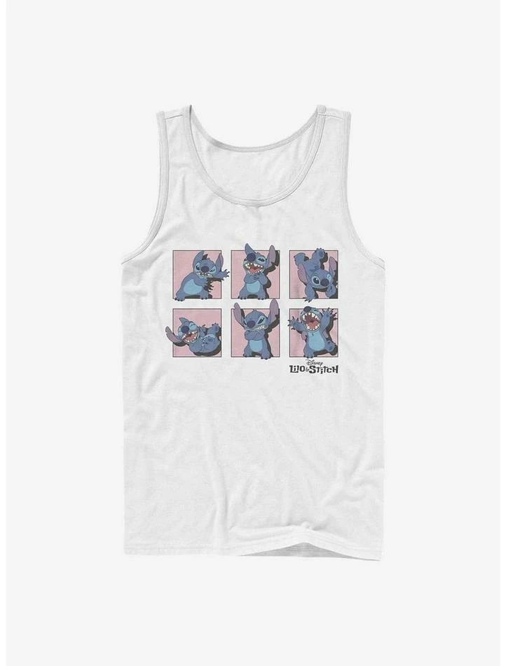 Deals 🎉 Disney Lilo & Stitch Poses Framed Tank 🎁