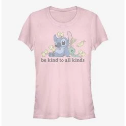 Best Pirce ✔️ Disney Lilo & Stitch Be Kind To All Kinds 👧 Girls T-Shirt 😉