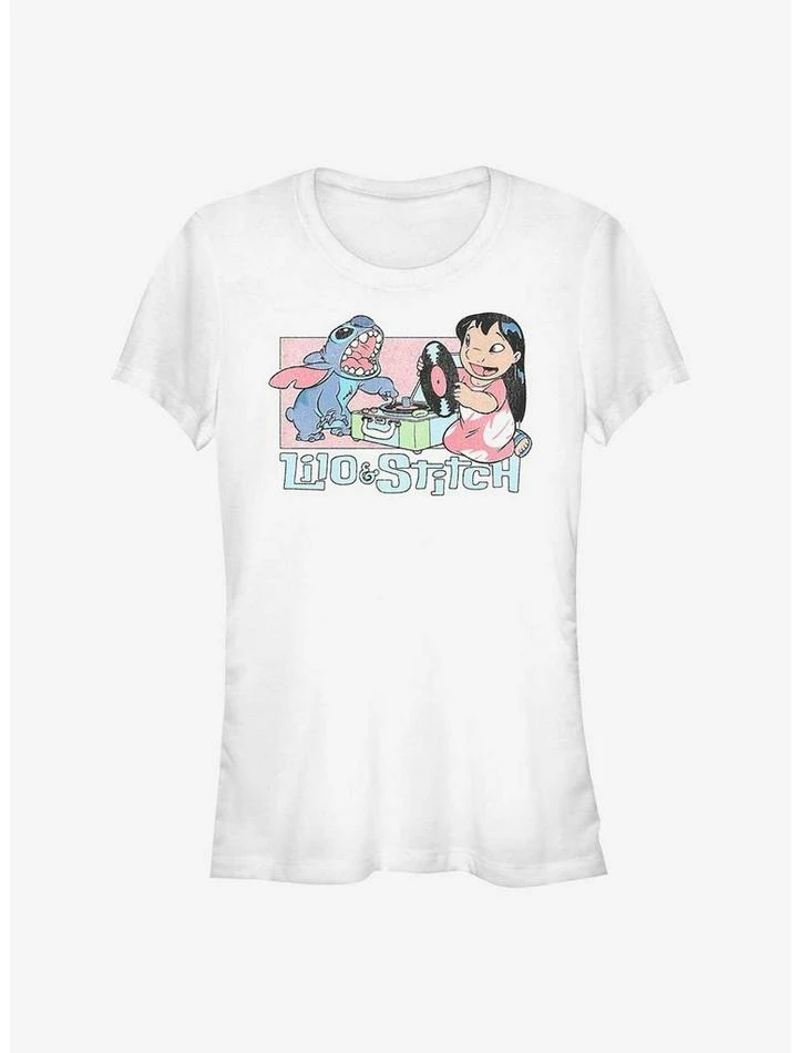 Best Pirce ๐ฏ Disney Lilo & Stitch Duo Records ๐ง Girls T-Shirt ๐