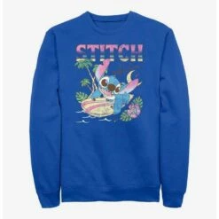 Discount 🎁 Disney Lilo & Stitch Aloha Stitch Crew Sweatshirt 😍