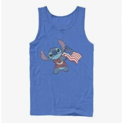 Budget 🤩 Disney Lilo & Stitch Tropic Stitch Flag Tank 👏