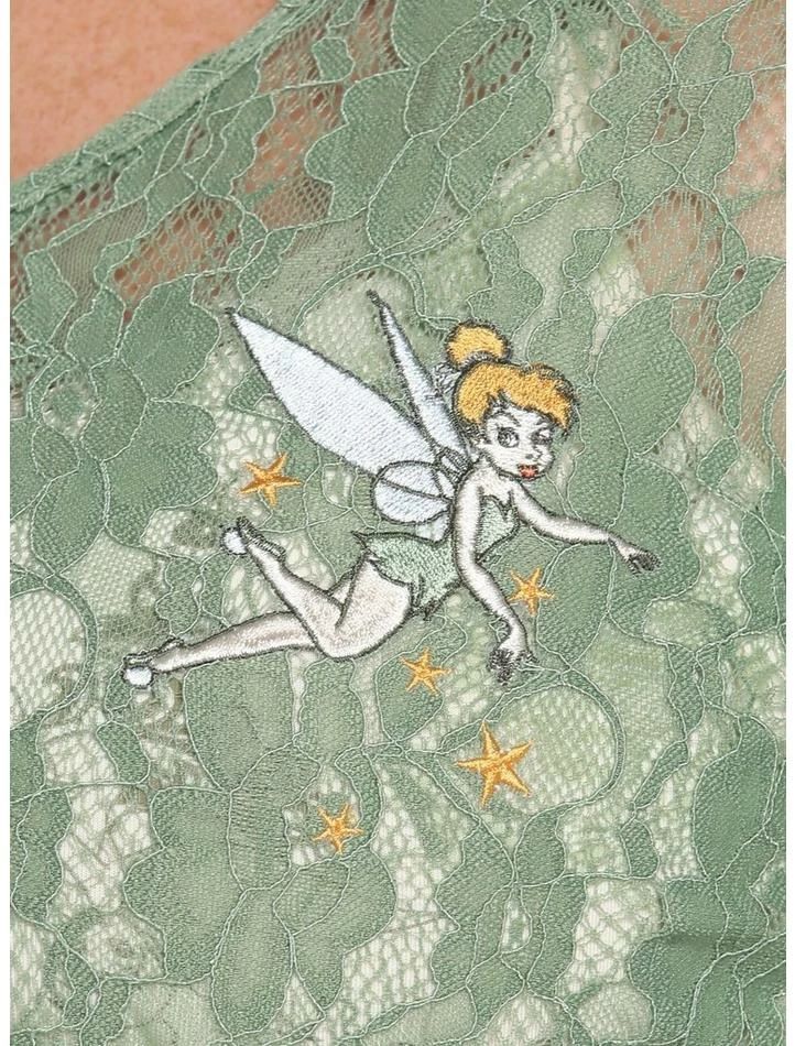 New 😍 Her Universe Tinker Bell Lace Tie-Front 👧 Girls Crop Cardigan Plus Size 👍 - Image 4