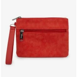 Outlet ✔️ Disney Mickey Mouse Debossed Double Pocket Wristlet 🎁