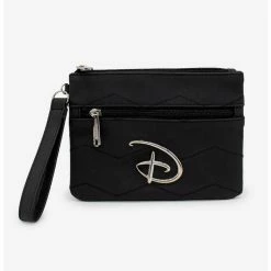 Cheapest 🌟 Disney Signature D Chevron Double Pocket Wristlet 😉