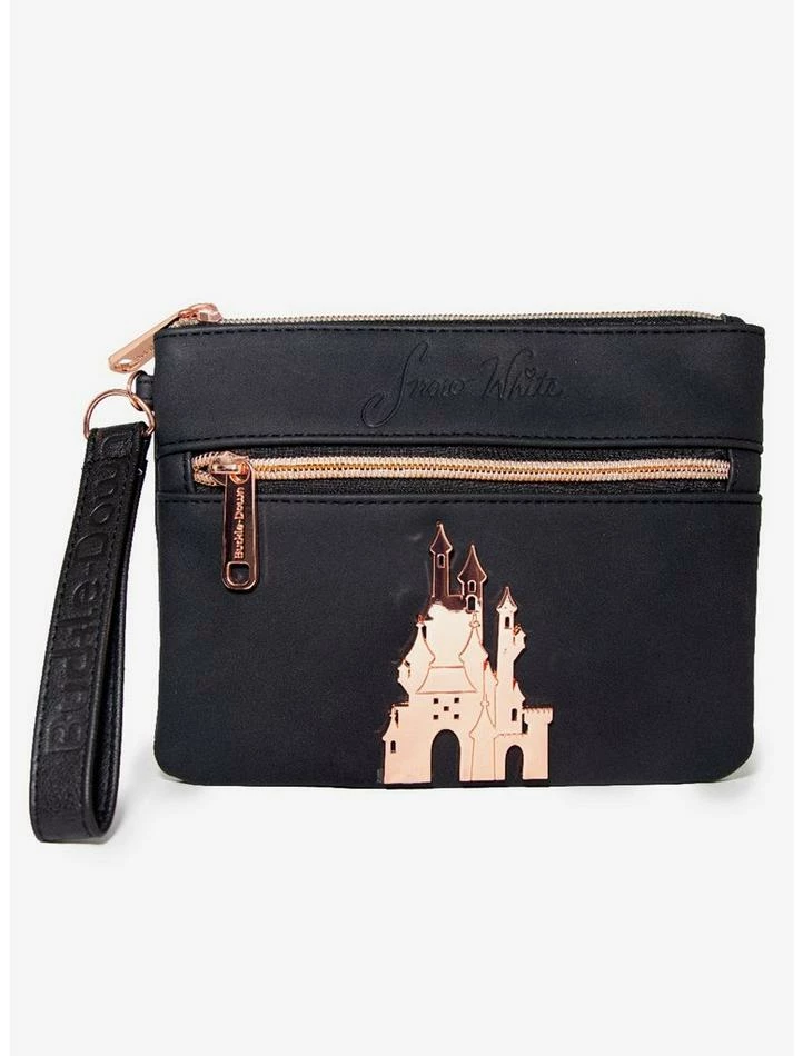 Buy 😍 Disney Snow White Castle Emblem Double Pocket Wristlet ⌛