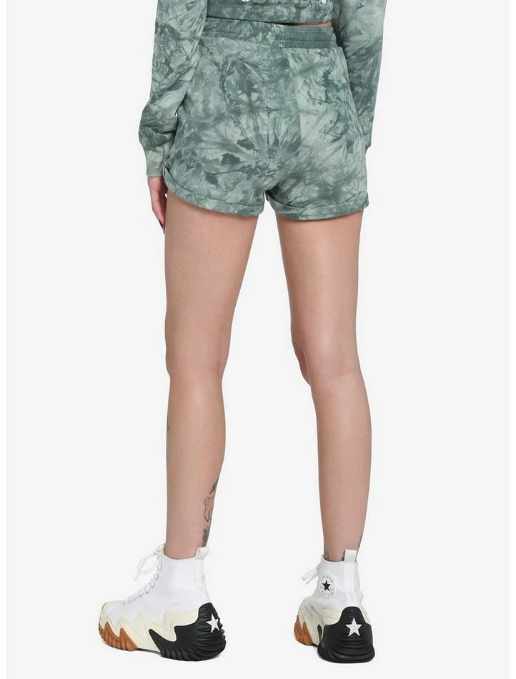 Discount 🤩 Her Universe Disney Tinker Bell Green Tie-Dye Soft Shorts 🤩 - Image 2