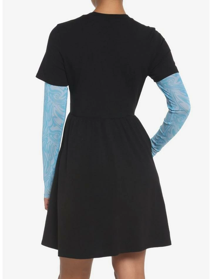 Brand new 🤩 Her Universe Disney Lilo & Stitch Trippy Mesh Twofer 👗 Dress 🌟 - Image 3