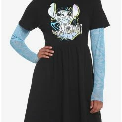 Brand new 🤩 Her Universe Disney Lilo & Stitch Trippy Mesh Twofer 👗 Dress 🌟