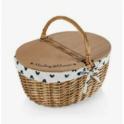 Cheap 🛒 Disney Mickey Mouse Classic Mickey Silhouette Country Picnic Basket 🔥