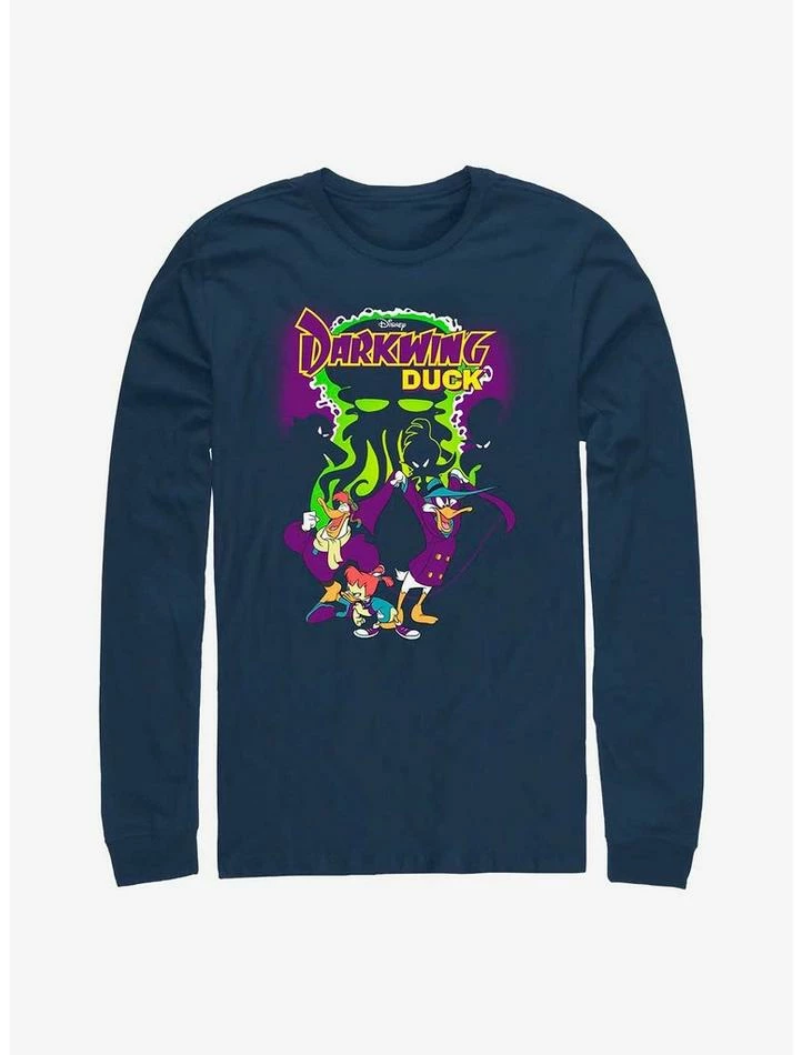 New 🎉 Disney Darkwing Duck Dangerous Long Sleeve T-Shirt 🔔