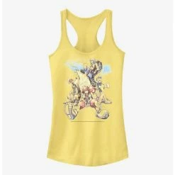 Best Pirce 👍 Disney Kingdom Hearts Group In The Clouds 👧 Girls Tank ✨