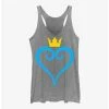 New 🤩 Disney Kingdom Hearts Heart And Crown 👧 Girls Tank 😉