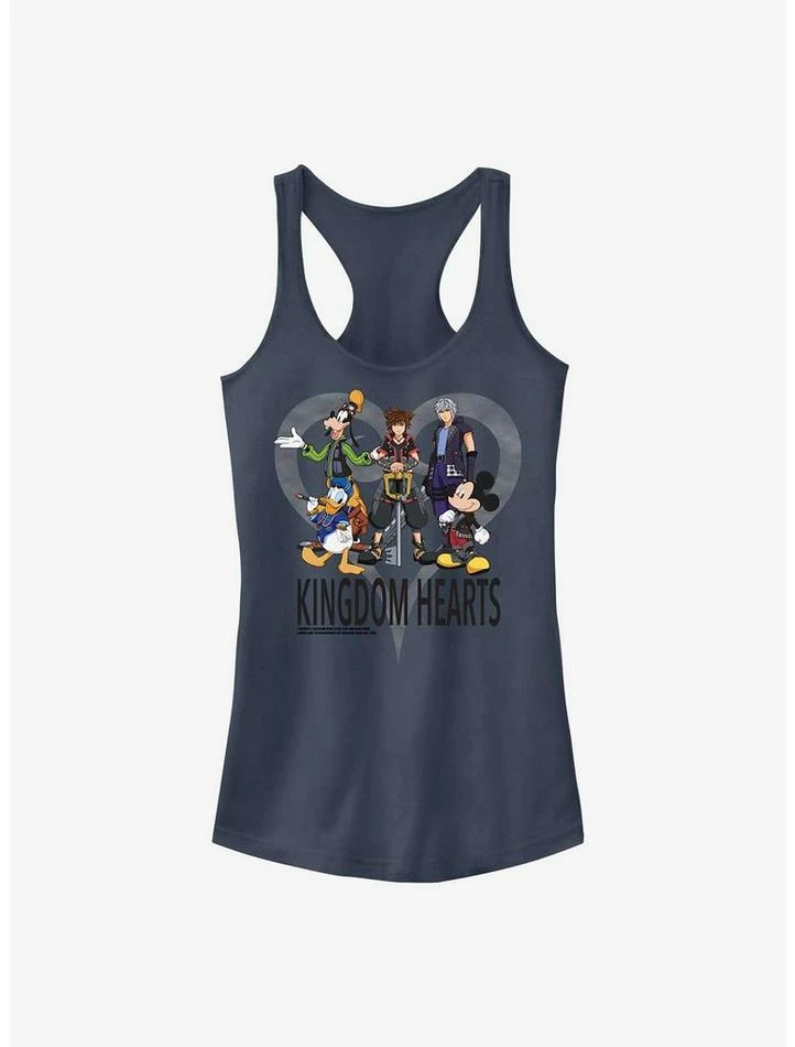 Discount ๐ Disney Kingdom Hearts Heart Frame ๐ง Girls Tank ๐งจ