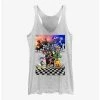 Outlet 🥰 Disney Kingdom Hearts Group Checkers 👧 Girls Tank 🧨