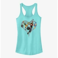Discount 😍 Disney Kingdom Hearts Sora Goofy Donald 👧 Girls Tank 🧨