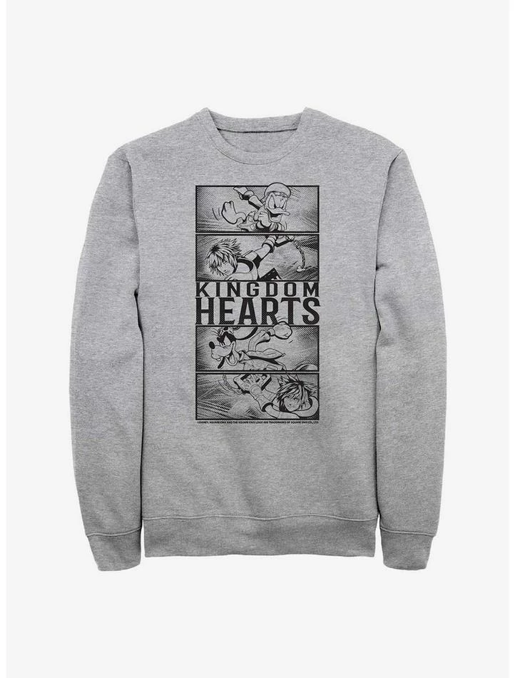 Best Pirce 👍 Disney Kingdom Hearts Character Panels Kingdom Crew Sweatshirt 👍