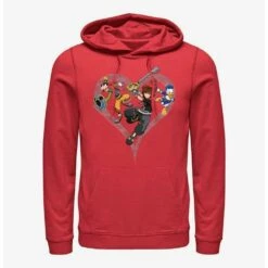 Best Sale ❤️ Disney Kingdom Hearts Sora Goofy Donald Hoodie 😉