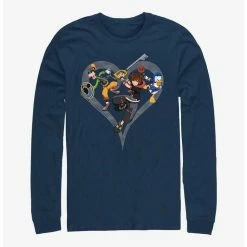 Coupon 🛒 Disney Kingdom Hearts Sora Goofy Donald Long-Sleeve T-Shirt 🎉
