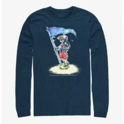 Cheap 🎉 Disney Kingdom Hearts Sora With Flag Long-Sleeve T-Shirt 😀