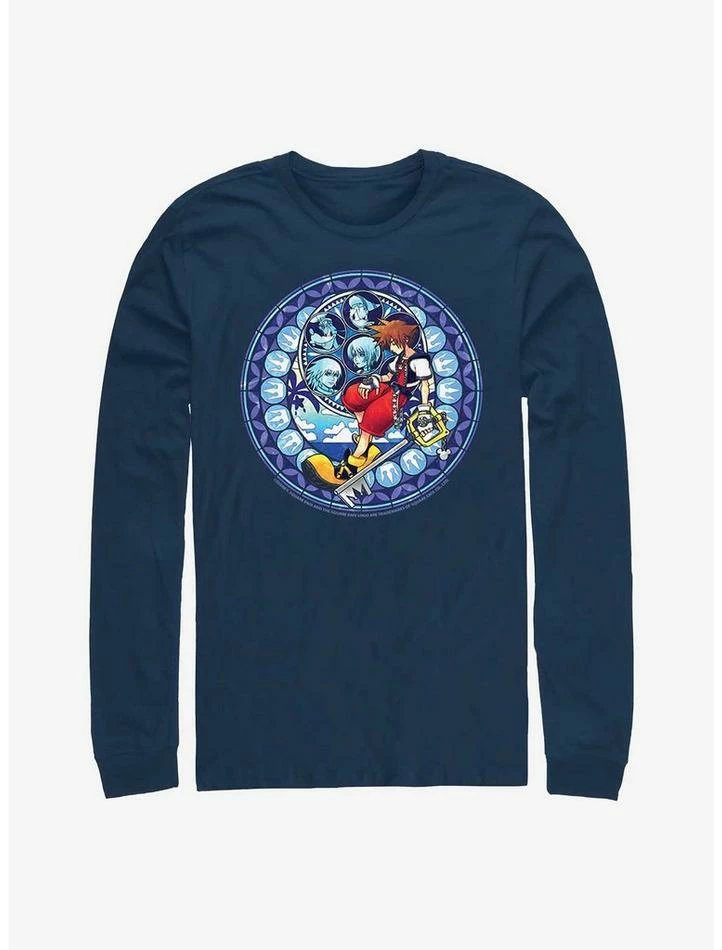 Wholesale ✨ Disney Kingdom Hearts Stained Glass Sora Long-Sleeve T-Shirt ✨