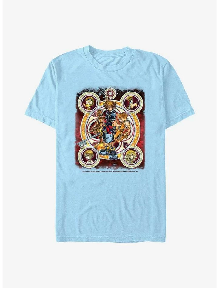 Cheap 😉 Disney Kingdom Hearts Group Circle Kingdome T-Shirt 💯 - Image 3