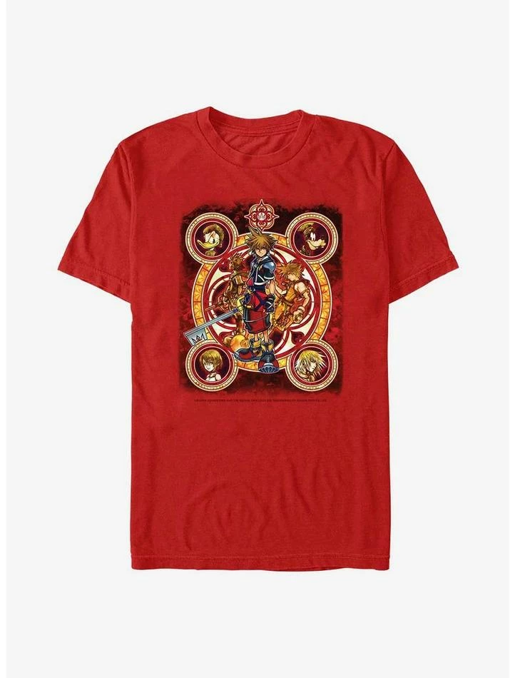 Cheap 😉 Disney Kingdom Hearts Group Circle Kingdome T-Shirt 💯 - Image 4