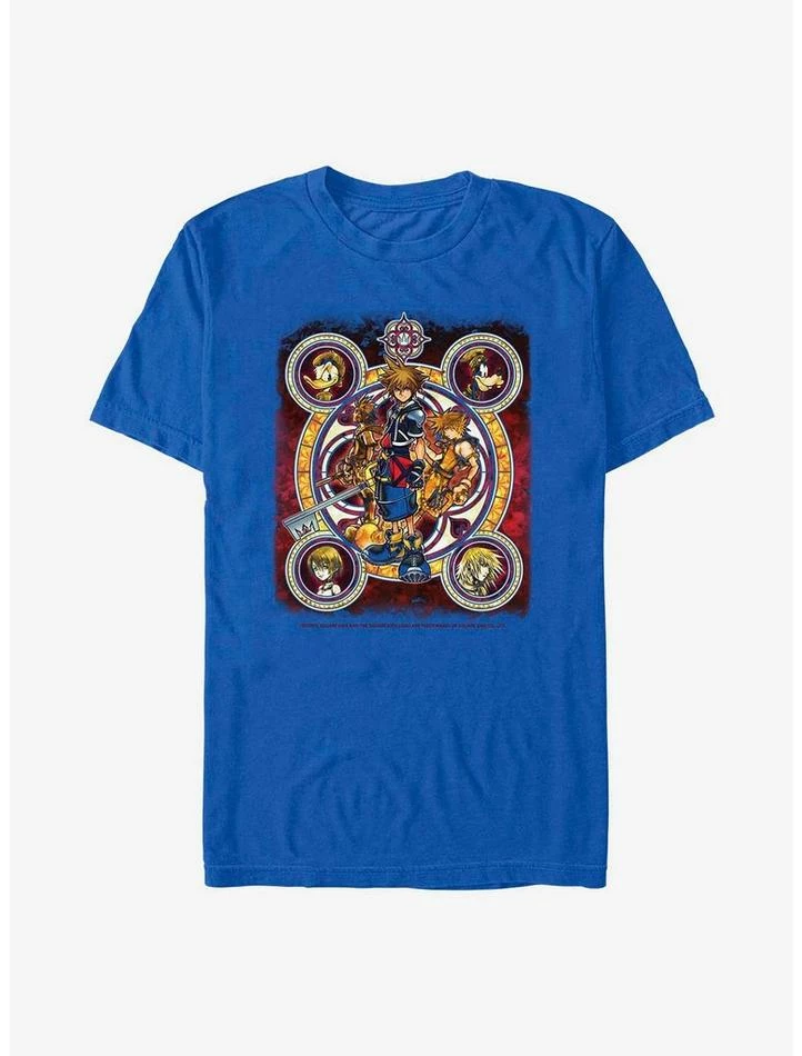 Cheap 😉 Disney Kingdom Hearts Group Circle Kingdome T-Shirt 💯 - Image 5