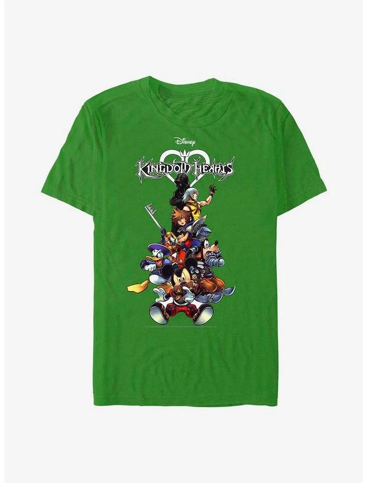 Discount 🔔 Disney Kingdom Hearts Group With Logo T-Shirt 🔔