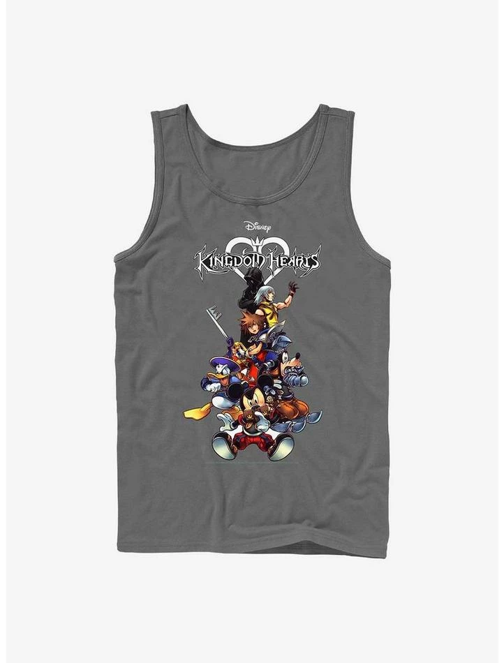 Cheap ๐ Disney Kingdom Hearts Group With Logo Tank ๐