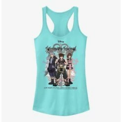 Outlet 🎉 Disney Kingdom Hearts Sora Japanese Text Group 👧 Girls Tank 💯