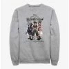 Best Sale 👏 Disney Kingdom Hearts Sora Japanese Text Group Crew Sweatshirt 👏